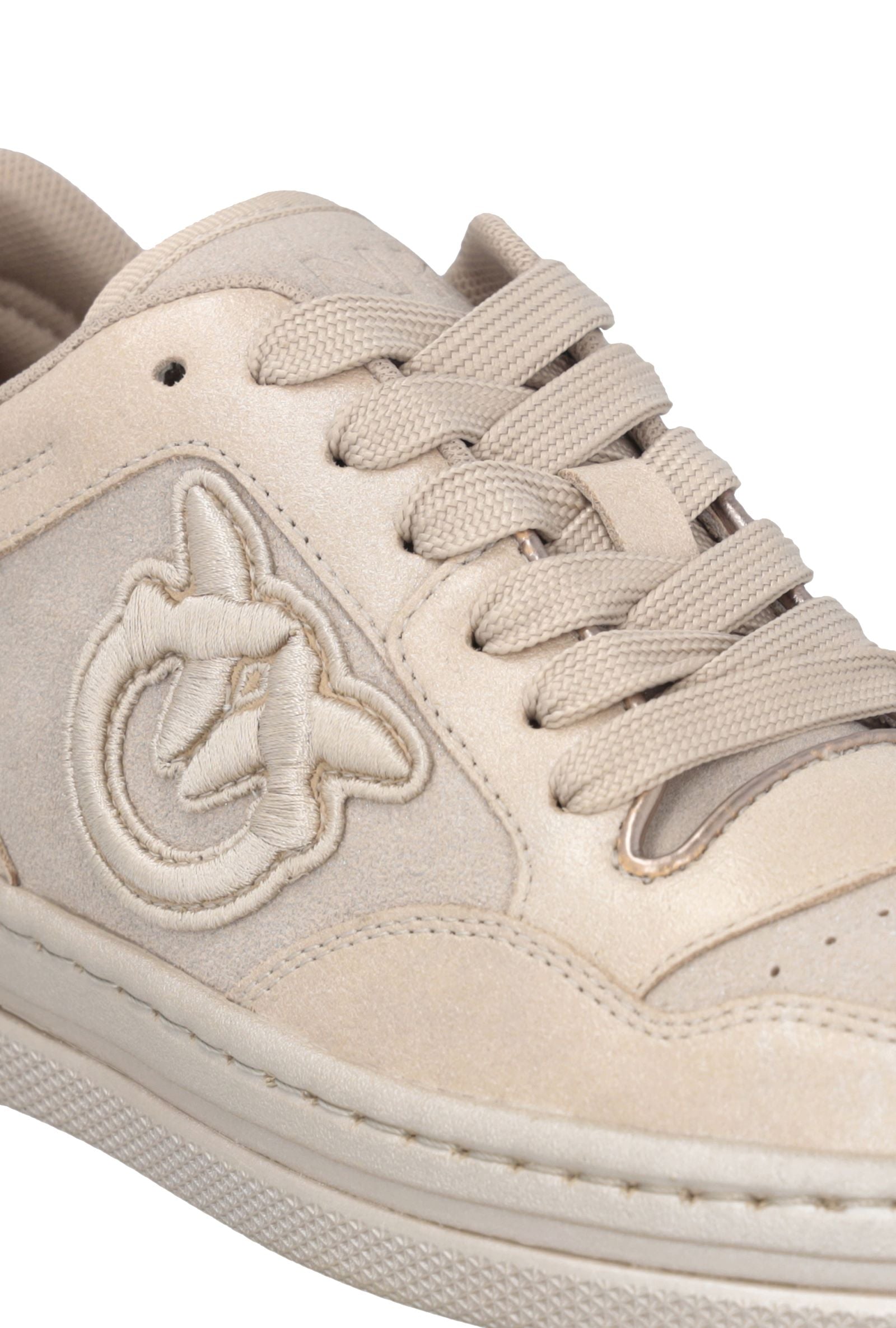 Sneakers mit Logo-Laminat aus Wildleder