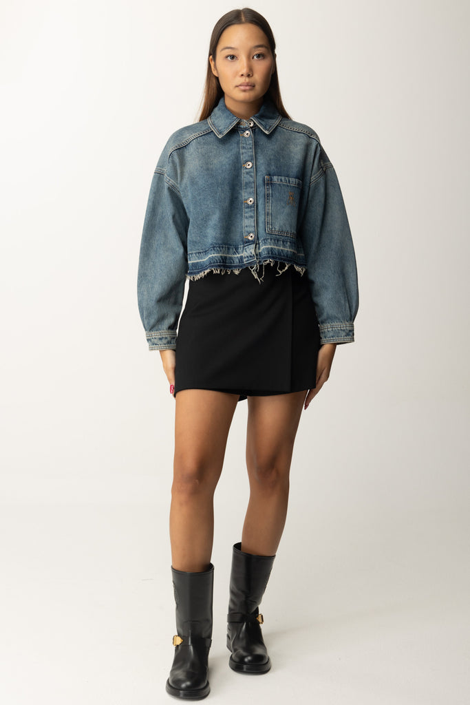 Camicia Cropped In Denim Patrizia Pepe