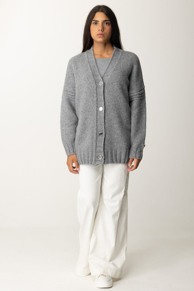 Maxi Cardigan Pinko Grigio