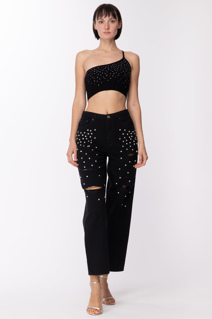 Aniye By Top Monospalla con Strass 185553 BLACK