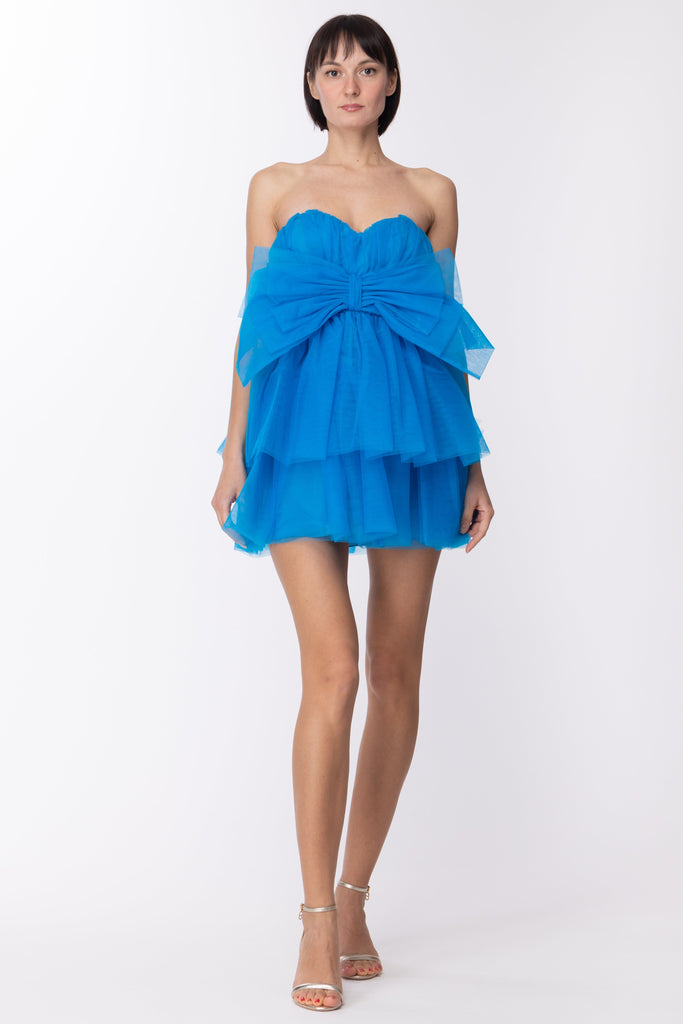 Aniye By Mini Abito In Tulle Nina con Maxi Fiocco 185839 OCEAN