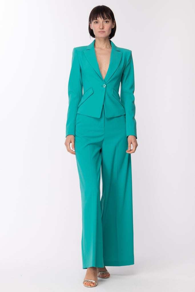 Patrizia Pepe Pantaloni Palazzo 8P0504 A6F5 ILLUSION GREEN