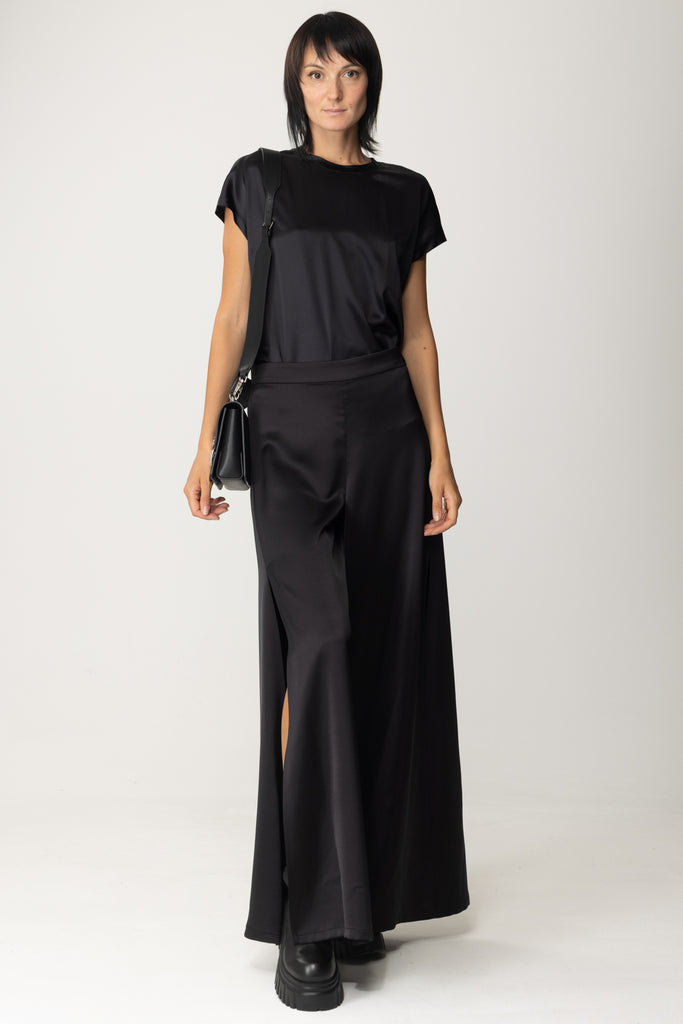 Pinko Blusa In Satin 100100 ZR64 NERO LIMOUSINE