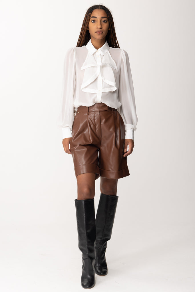 Simona Corsellini Shorts In Pelle A23CPSH001 TOFFEE