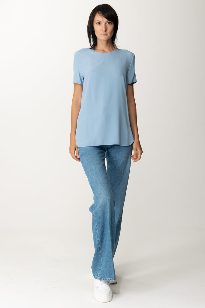 Simona Corsellini T-shirt In Seta A23CPTS001 SKY WAY