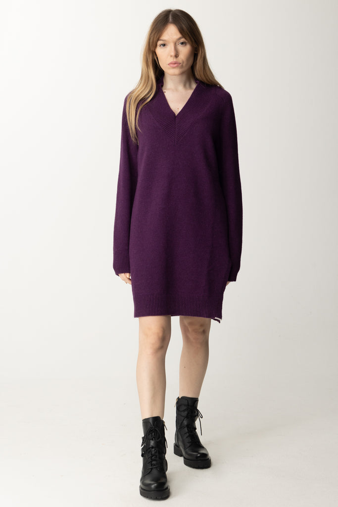 Semicouture Abito In Maglia Thea S3WB12 108-0 GRAPE