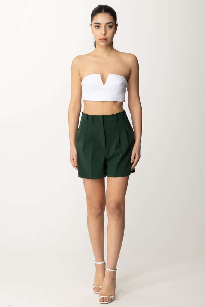 Patrizia Pepe Shorts In Crepe 8P0597 A6F5 TUSCANY GREEN