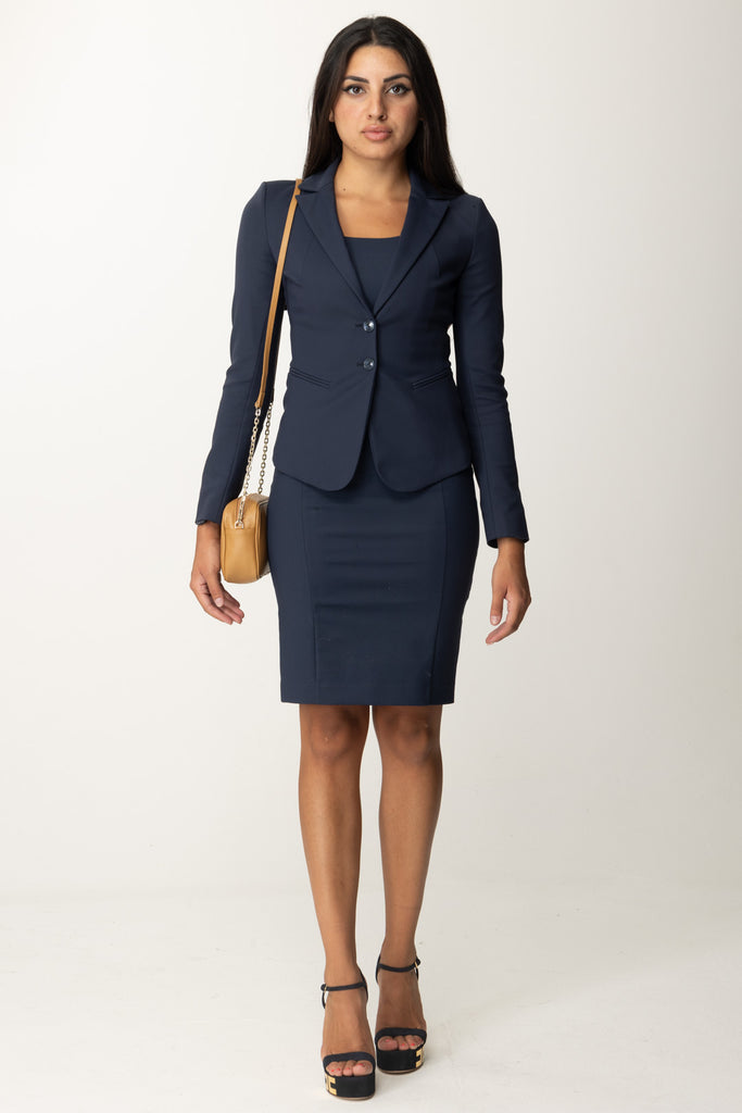 Giacca Slim CSA112 AQ39 NAVY Patrizia Pepe