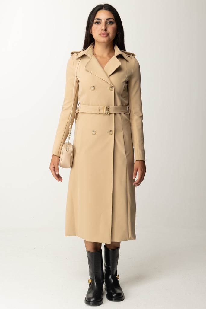 Trench con Cintura In Nylon 8O0137 A2AW TRIKING BEIGE Patrizia Pepe