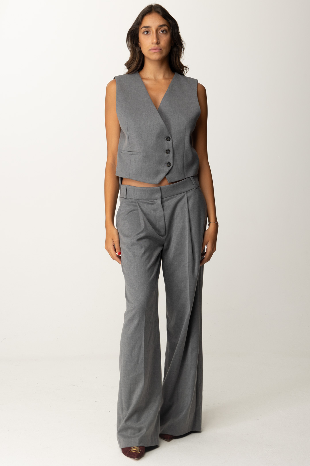 Aperçu: Aniye By Pantalon palazzo Dandy GRAY