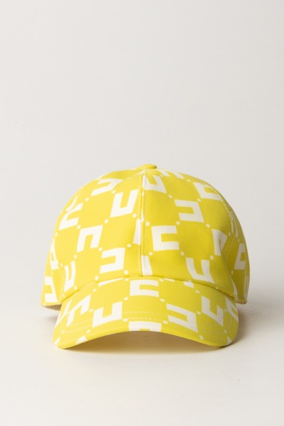 ELISABETTA FRANCHI BAMBINA  Baseball cap with cubic logo print EFCP0170GA008.D336 CEDAR/BUTTE