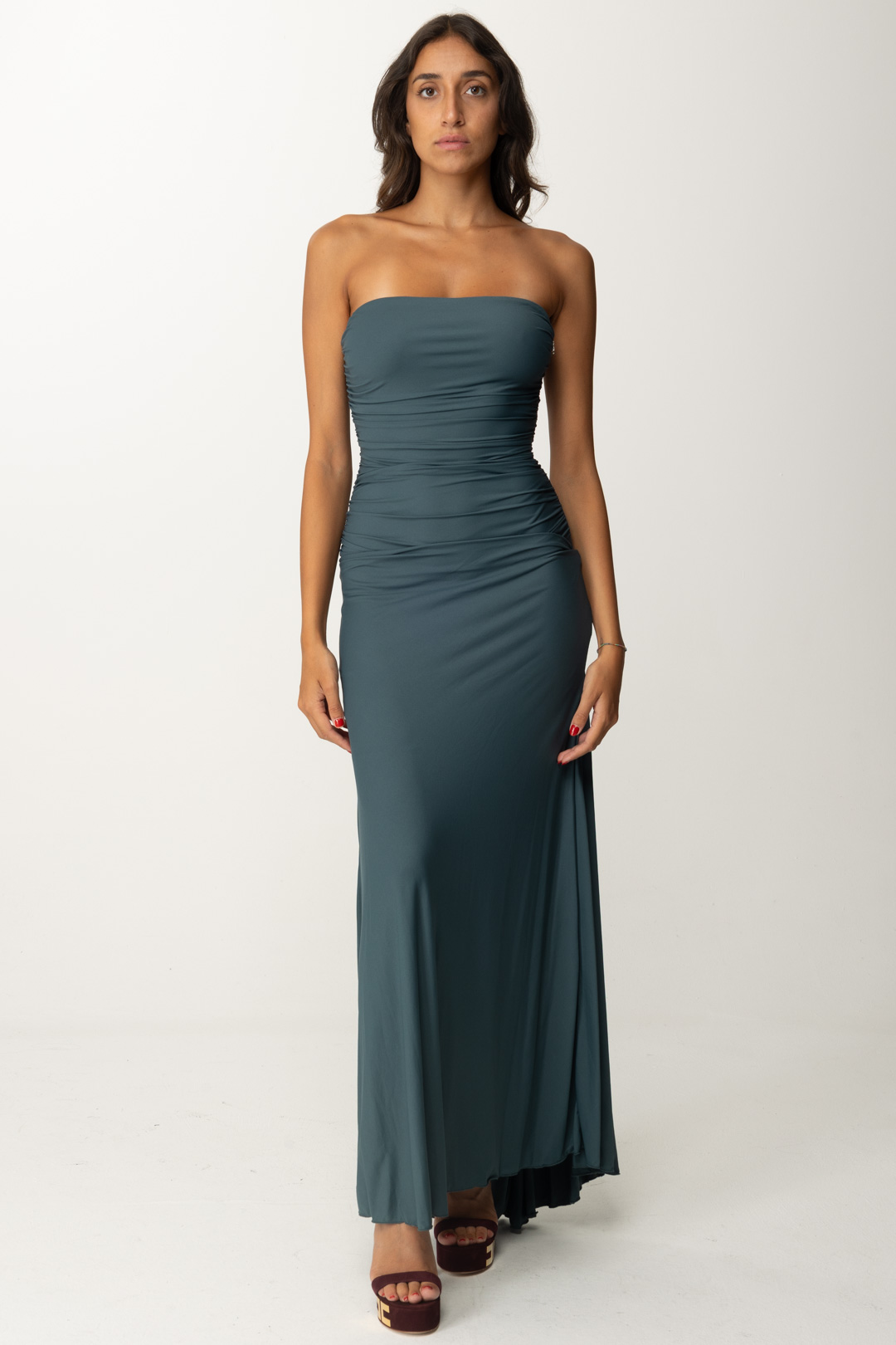 Preview: Aniye By Jett Strapless Maxi Dress DEEP FOREST