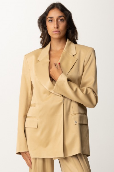 Aniye By  Jodie Oversized Satin Blazer 181378 GOLD