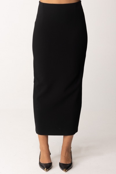 Patrizia Pepe  High waisted midi skirt 2G0988 A481 NERO