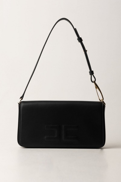 Elisabetta Franchi  Tasche mit geprägtem Logo BS82N47E2 NERO