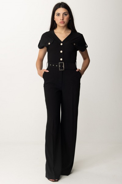 Guess  Long jumpsuit with belt 4GGK21 7068A JET BLACK A996