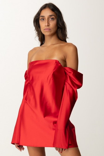 Aniye By  Mini-robe Vera en satin stretch 181402 RED HOT