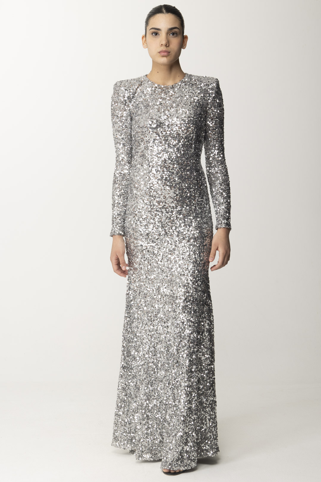 Preview: Elisabetta Franchi Red carpet dress in sequins Perla