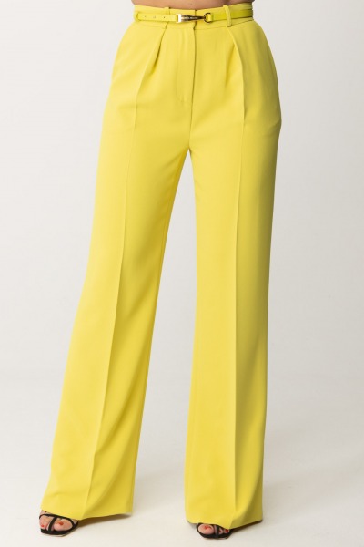 Elisabetta Franchi  Straight trousers with belt PA04642E2 CEDRO