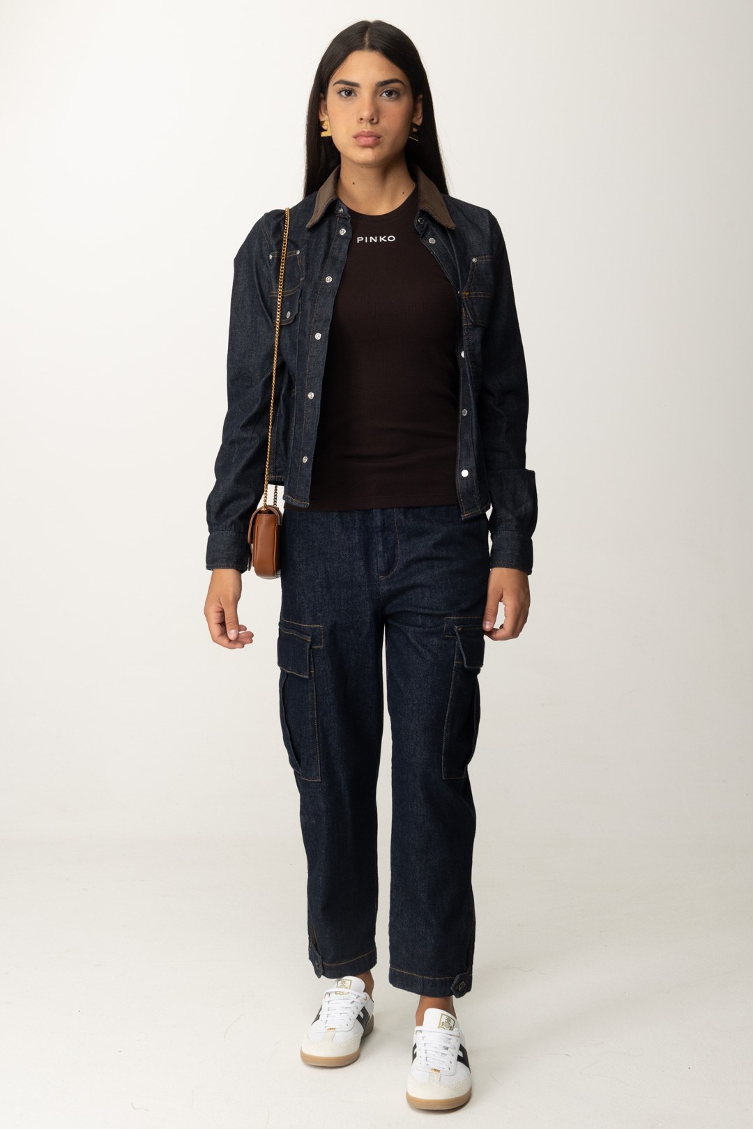 Preview: Pinko Cargo jeans LAVAGGIO RINSE BLU SCURO