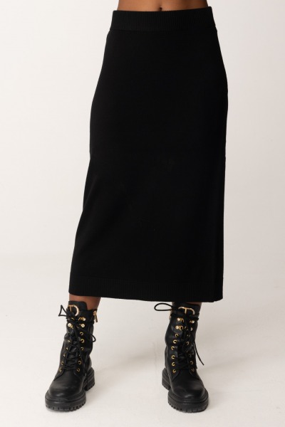 Replay  Wool skirt DK3311000G23714 BLACK