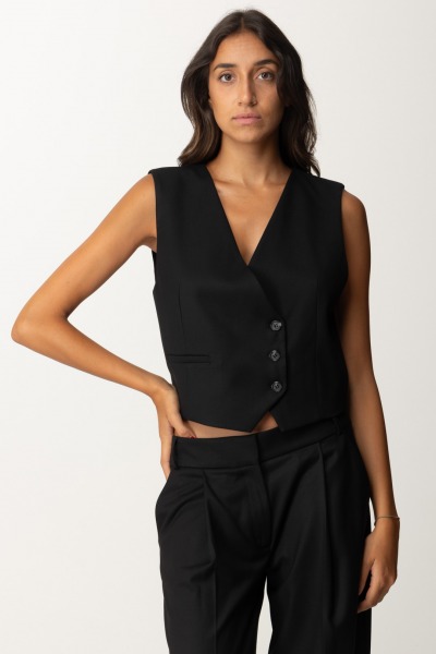 Aniye By  Gilet Dandy en laine fraîche 181366 BLACK