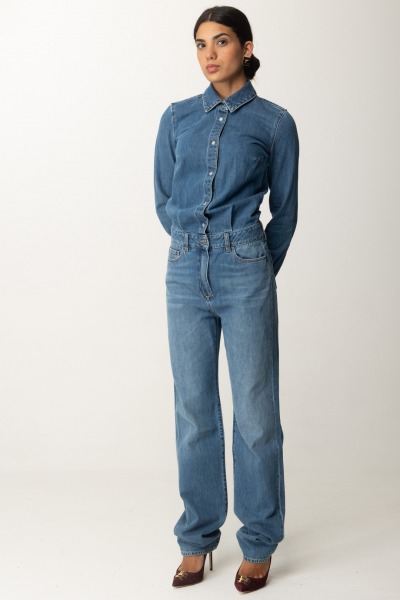 Elisabetta Franchi  Denim-Overall TJ32I46E2 BLUE DENIM