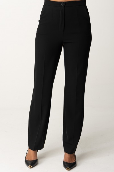 Patrizia Pepe  Pantalón con pinzas en tejido elástico 8P0621 A454 NERO