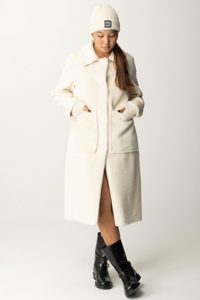 MONTEREGGI  Knit coat FW47545 W 998 GAUGIN MANDORLA