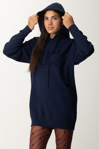 Elisabetta Franchi  Mini-robe sweat à capuche AM01Q46E2 NAVY