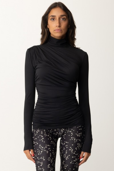 Aniye By  Maglia in jersey con collo alto Jett 181240 BLACK