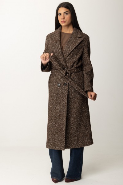 Pinko  Double-breasted coat in wool blend 104107 A245 CM0