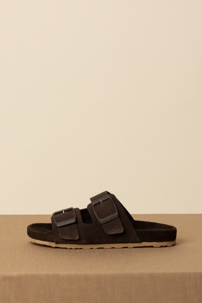 Manebi  Suede Traveler Nordic Sandals R57RT COCOA