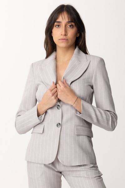 Gaelle Paris  Pinstripe jacket GAABW00403 GRIGIO