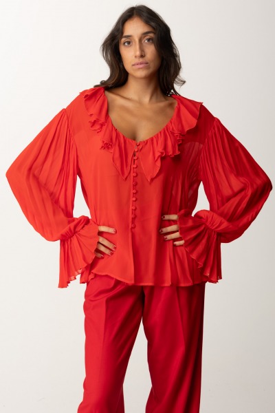 Aniye By  Biba Ruffle Blouse 181480 RED HOT