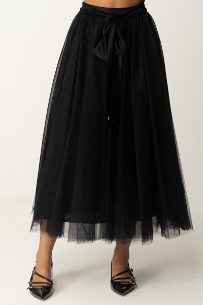 Aniye By  Jade Tulle Maxi Skirt 181513 BLACK