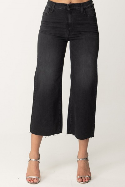 Replay  Crop Wide Leg Jeans WA480 000573B527 BLACK