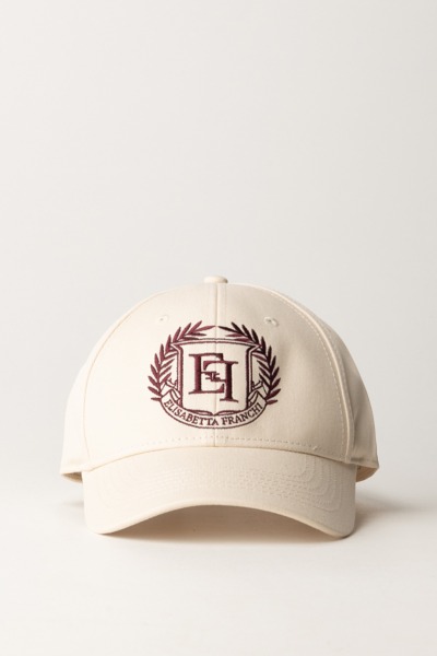 Elisabetta Franchi  Cappello da baseball con logo CL01F46E2 BURRO