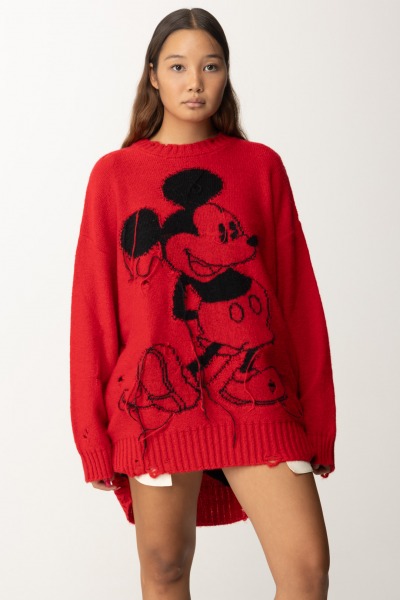 Aniye By  Mickey maxi sweater 181053 RED HOT