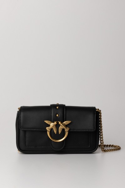 Pinko  Love one pocket bag 100061 A0F1 NERO-ANTIQUE GOLD