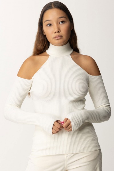 Aniye By  Thea Rollkragenpullover mit Cut-Outs 181026 MILK