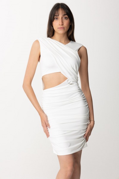 Gaelle Paris  Dress with cut-out GAABW00576 OFF WHITE