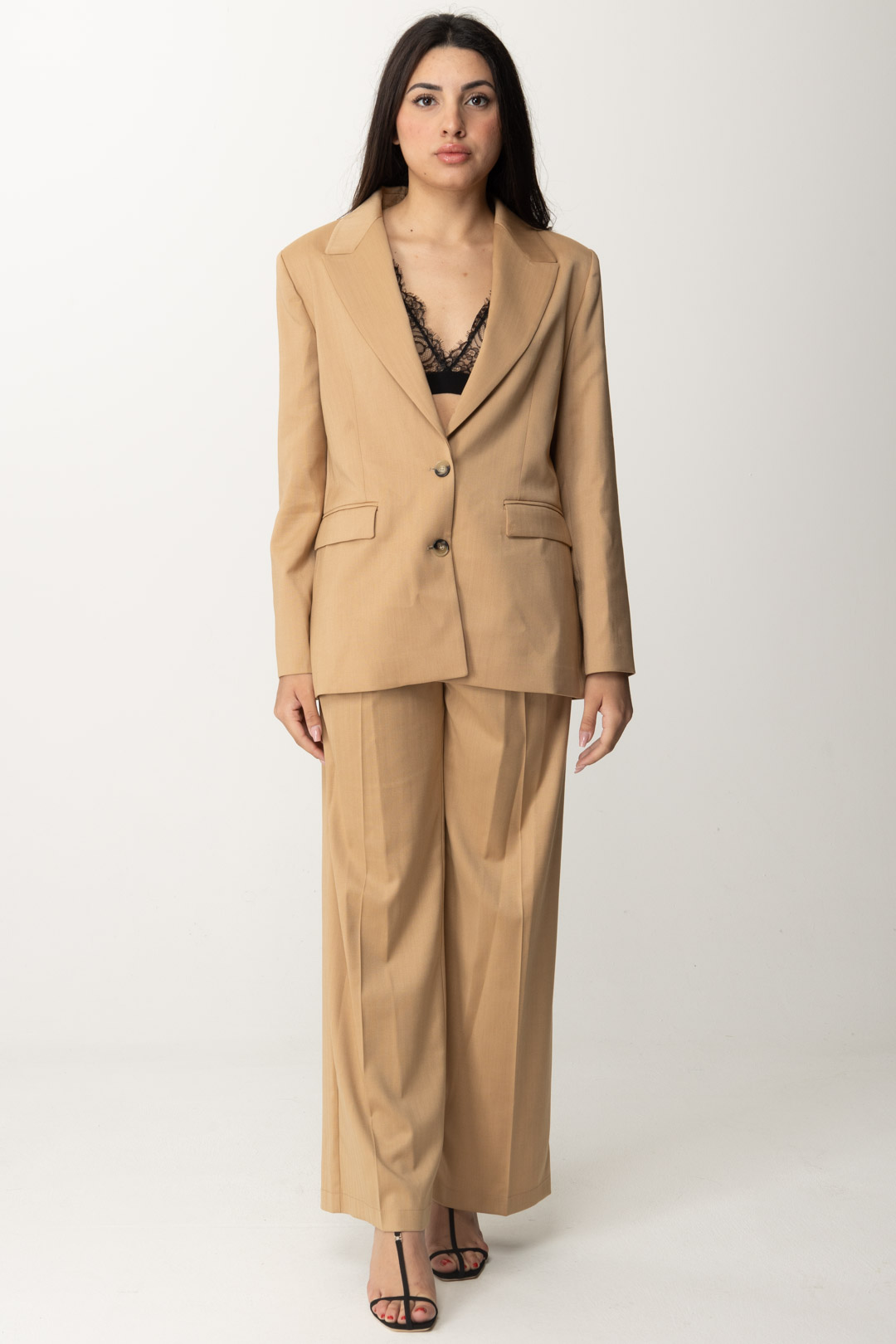 Preview: Gaelle Paris Straight trousers SABBIA