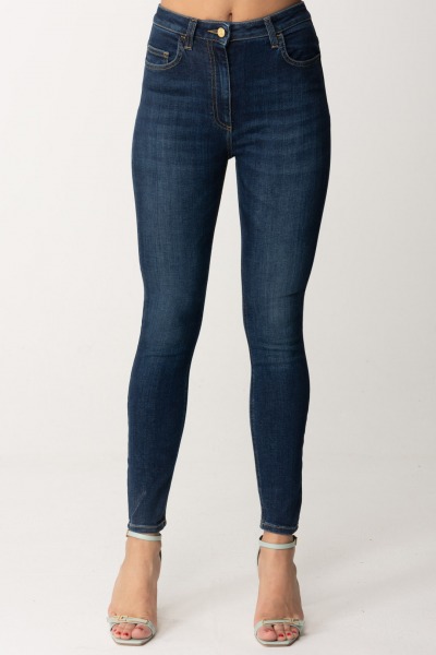 Elisabetta Franchi  Ankle-length skinny stretch jeans PJ53S41E2 BLUE VINTAGE