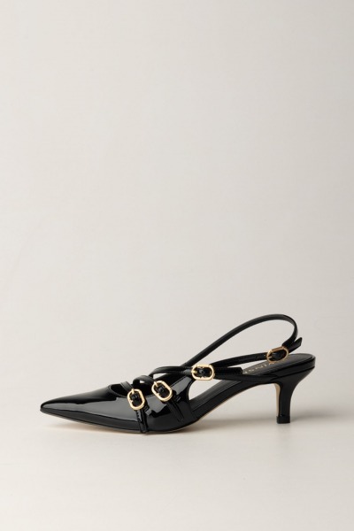 Twin-Set  Patent leather slingback 242TCP112 NERO