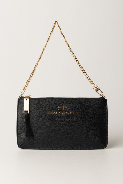 Elisabetta Franchi  Miniborsa baguette in pelle BS66N47E2 NERO