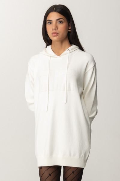 Elisabetta Franchi  Mini-robe sweat à capuche AM01Q46E2 AVORIO