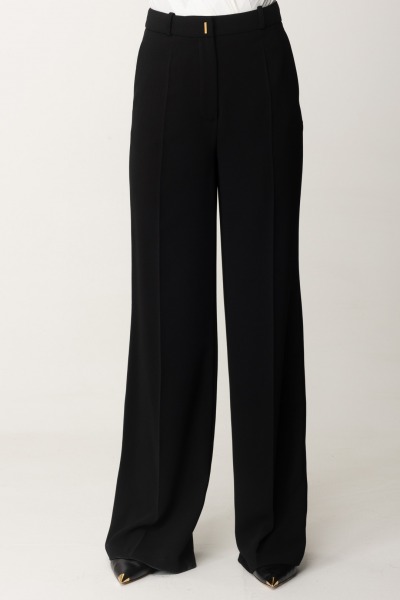 Elisabetta Franchi  Wide leg straight pants PA02746E2 NERO