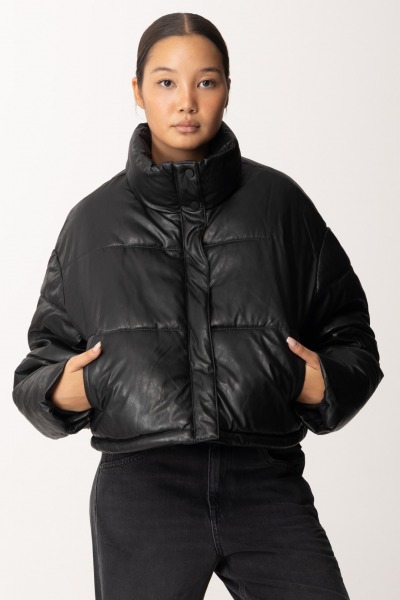 Replay  Padded Crop Down Jacket W7873 00085056 BLACK