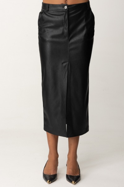 Pinko  Midi skirt in faux leather 104145 7105 Z99